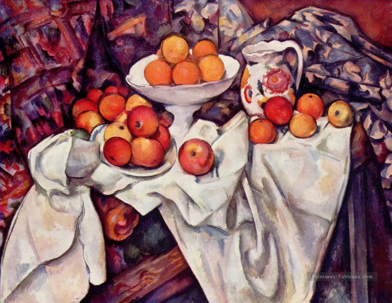 Pommes et Oranges Paul Cézanne Nature morte impressionnisme Peintures à l'huile